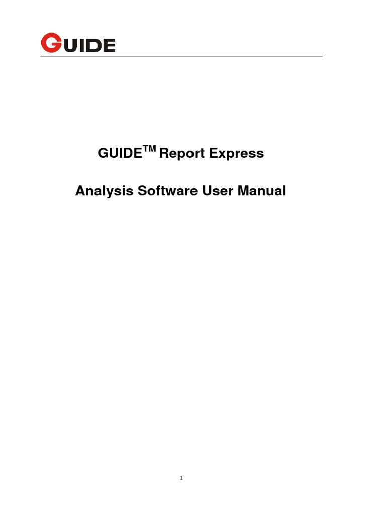 GUIDE Report Express User Manual | PDF | Computer File | Icon (Computing)