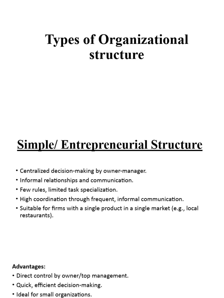 Types of Organizational Structures Explained | PDF | Organizational ...