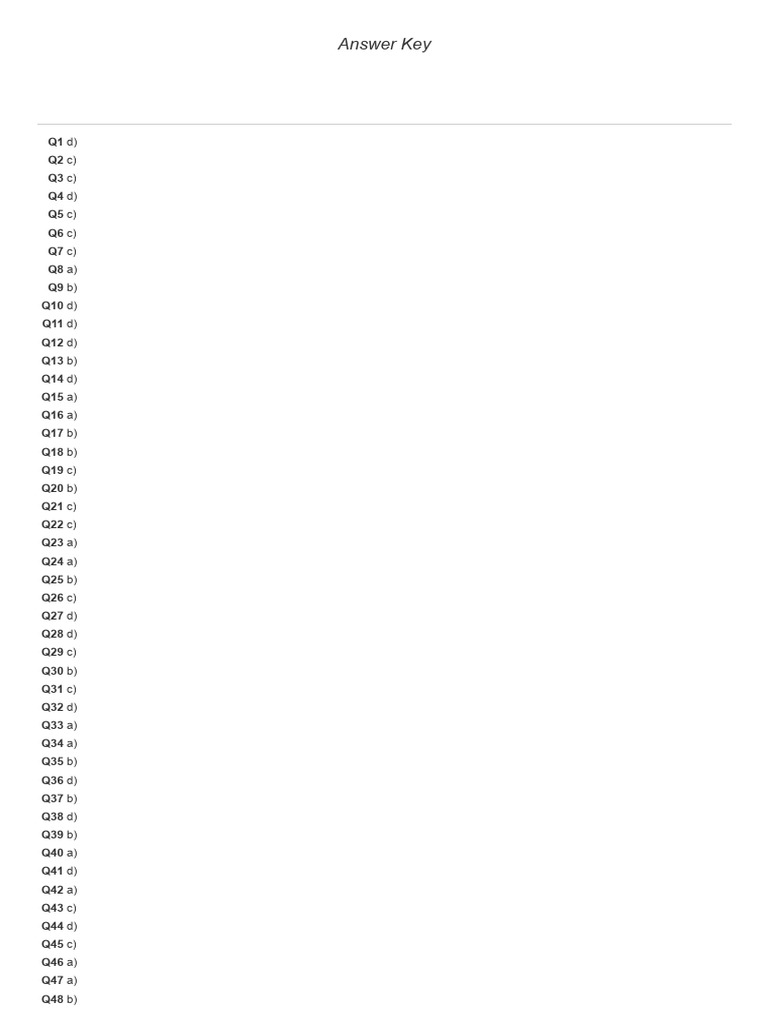 PT 10 Key | PDF