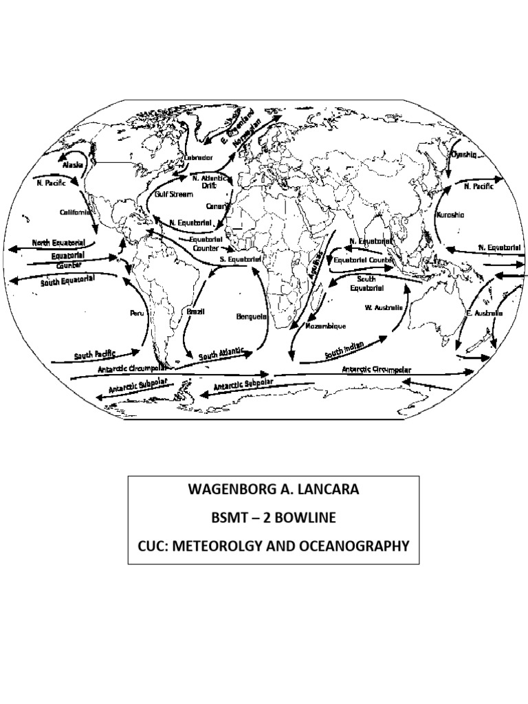 Major Ocean Current of The World | PDF | Atlantic Ocean | Hydrography