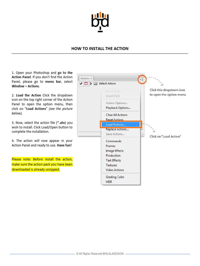 How To Install The Action | PDF