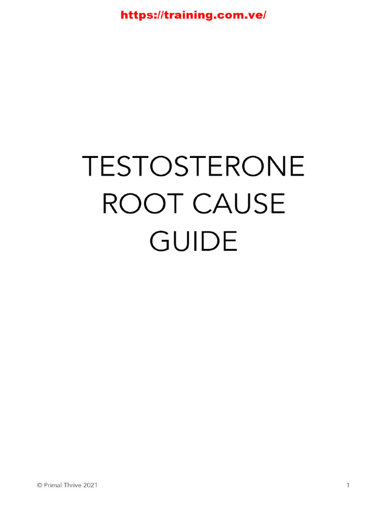 Testosterone Root Cause Guide | PDF