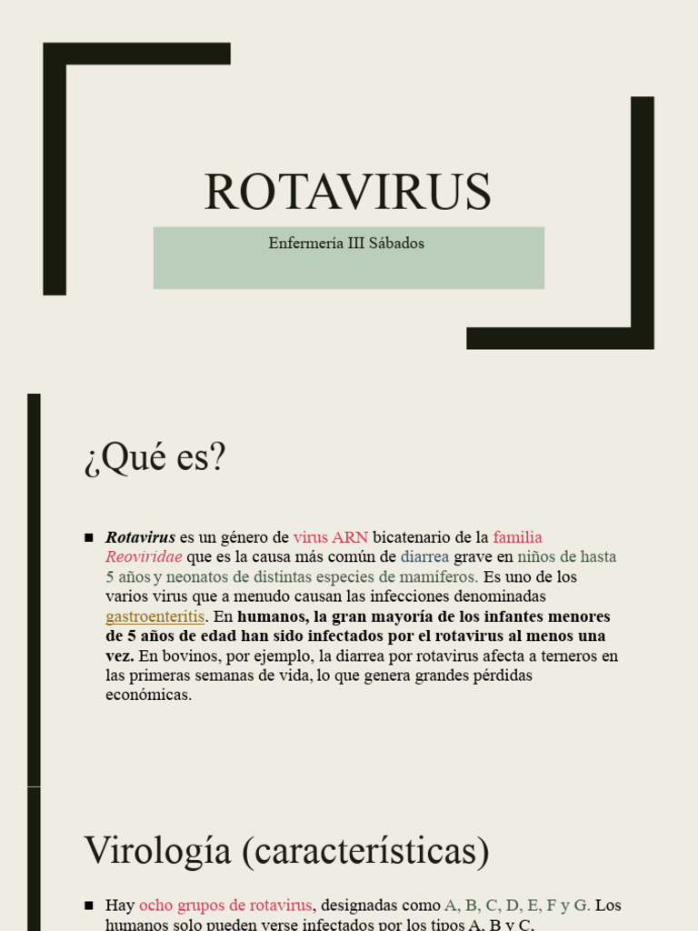 Información esencial sobre el rotavirus | PDF | Enfermedades y ...