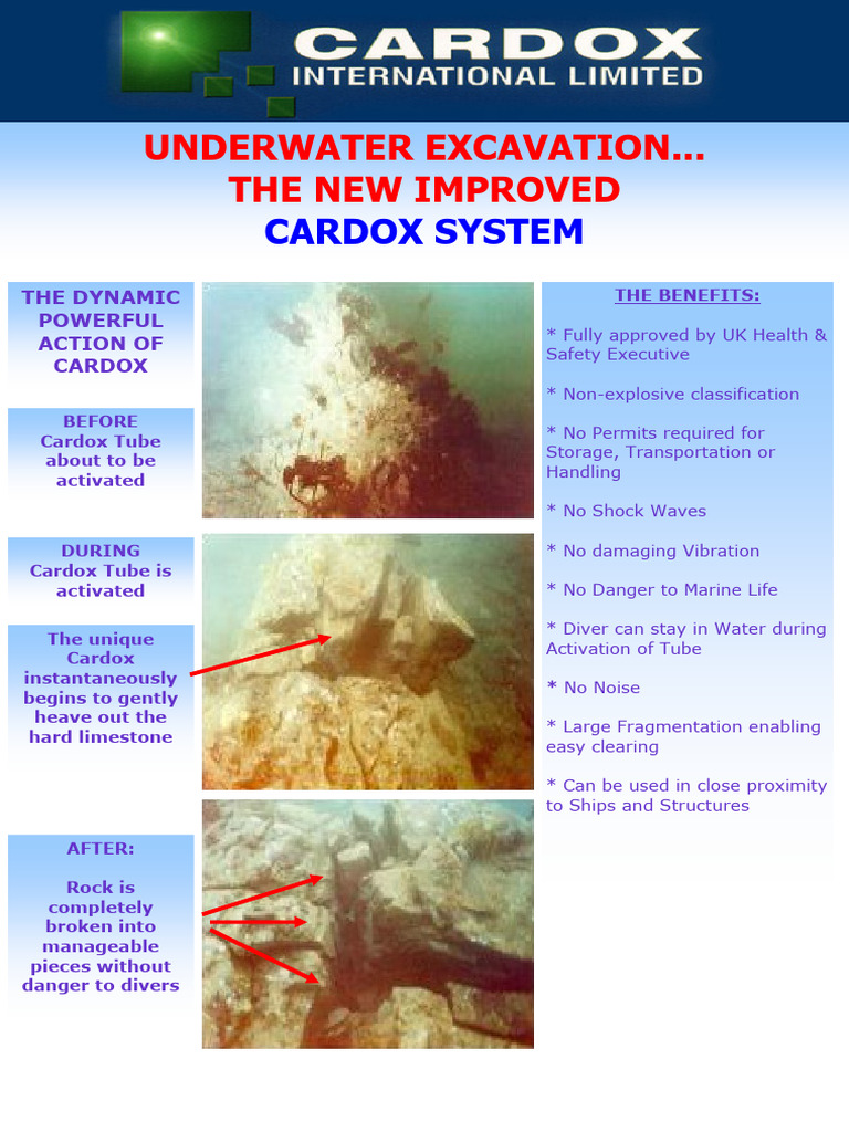 Cardox System for Underwater Excavation | PDF | Seabed | Arabian Peninsula