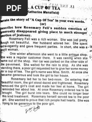 cup of tea essay