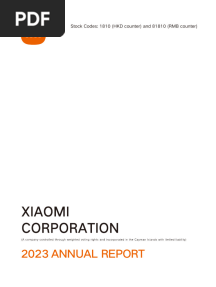 Xiaomi Annual Report 2023