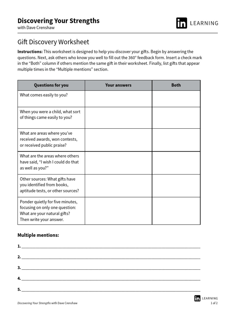 Gifts Discovery | PDF