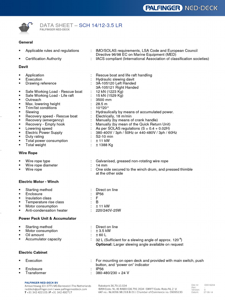 3A-105120 SCH 14-12-3.5 LR (Data Sheet) | PDF | Manufactured Goods ...