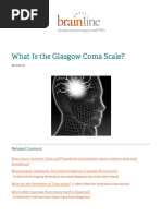 Modified Glasgow Coma Scale For Infants and Children | PDF