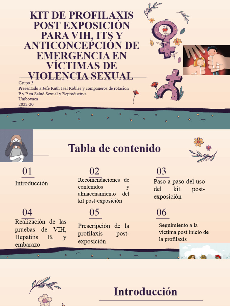 Kit de Profilaxis Post Exposición para VIH y ITS | PDF | VIH | Violencia