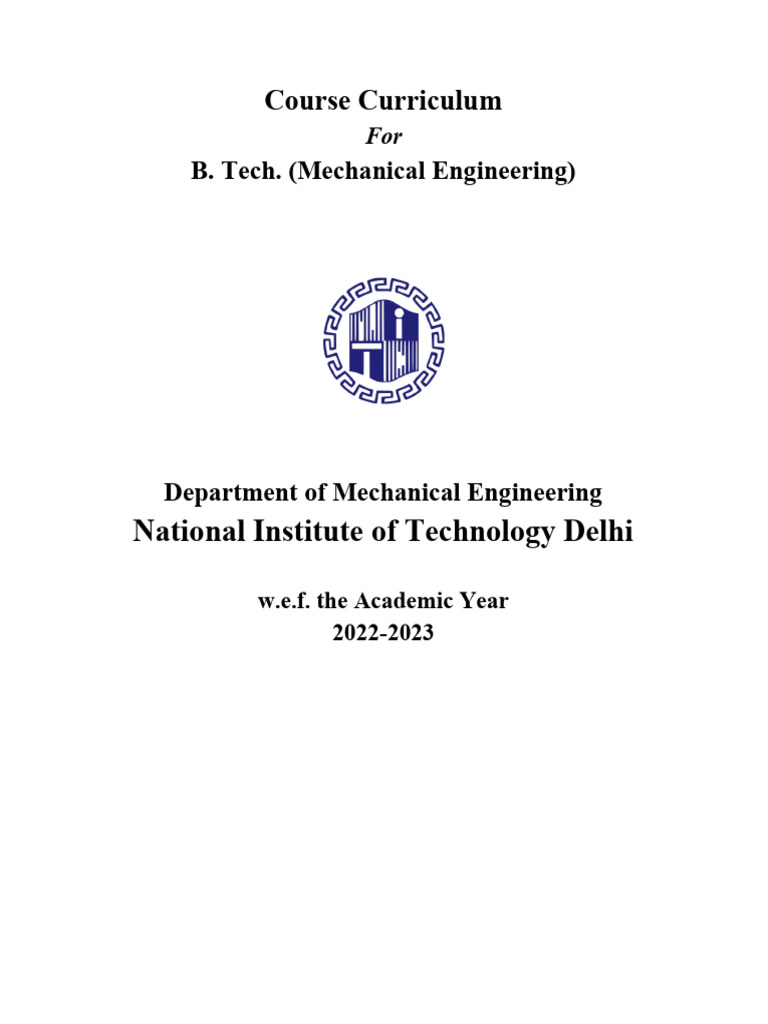F BTech Course Curriculum 2023 2024 | PDF | Internet Of Things ...