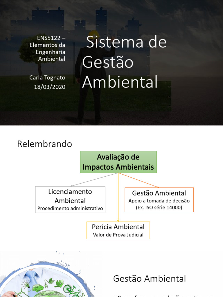 Aula 4 - Sistema de Gestão Ambiental | PDF | Gestão de recursos ...