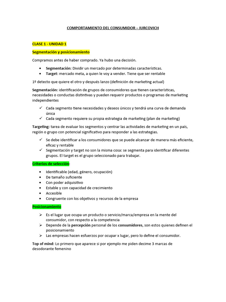 Comportamiento del Consumidor y Segmentación | PDF | Marketing | Familia