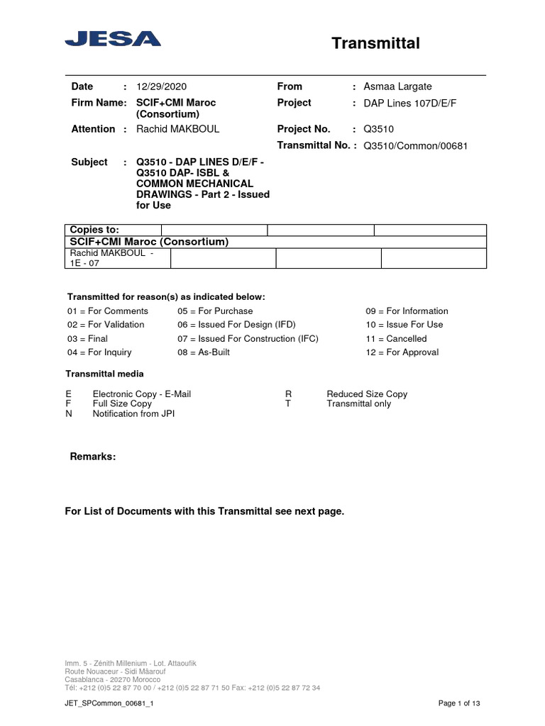 Q3510 Jesa Scif Cmi T TR 00681 | PDF