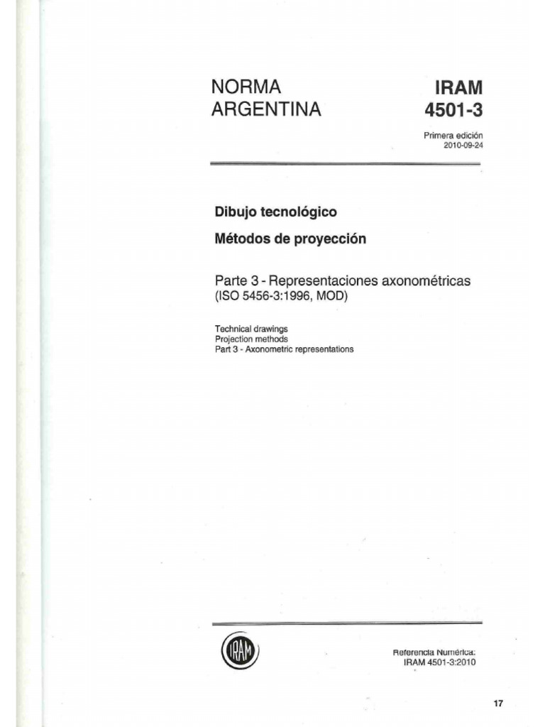 Norma IRAM 4501-03 - Perspectiva Unidad 6 | PDF