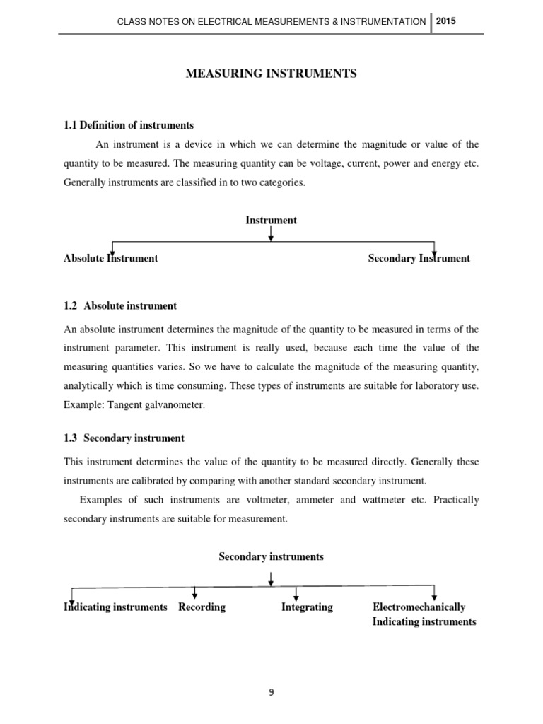 Electrical Measurements Overview | PDF | Inductor | Voltage