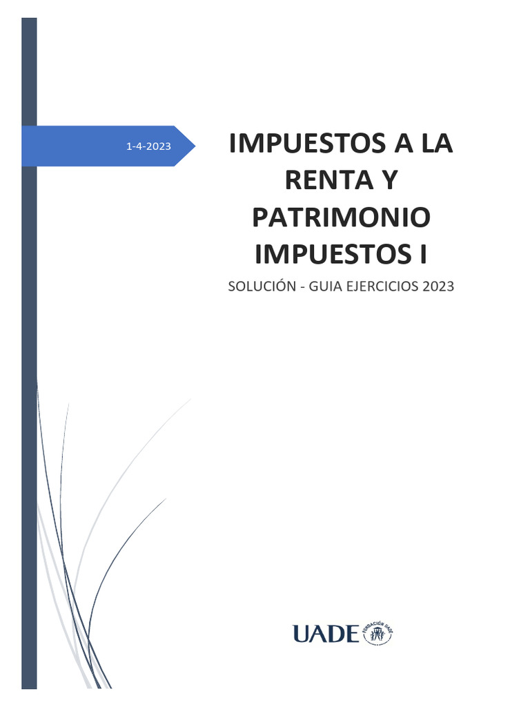Guía de Impuestos a la Renta 2023 | PDF | Impuestos | Impuesto sobre la ...