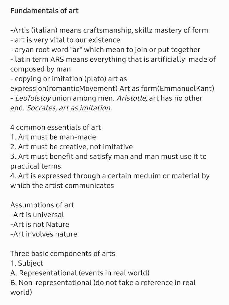 Art app notes pdf