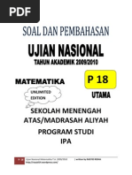 Soal Dan Pembahasan Un Matematika Sma Ipa 2010