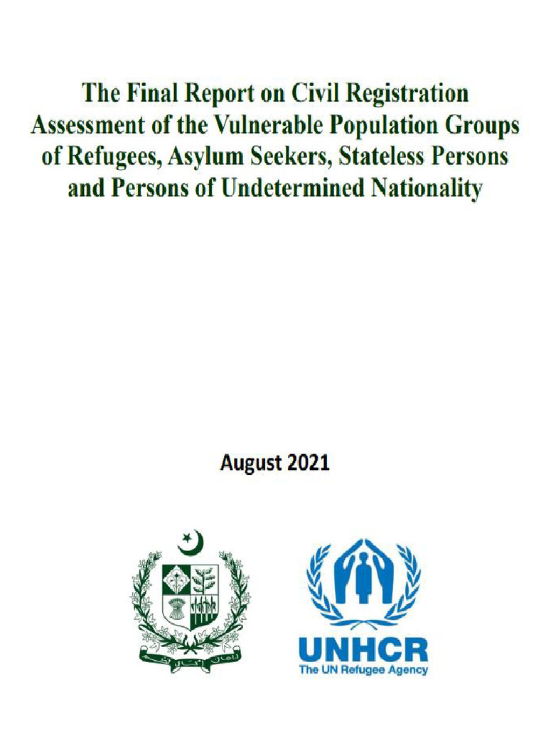 Civil Registration for Vulnerable Groups in Pakistan | PDF | Identity ...
