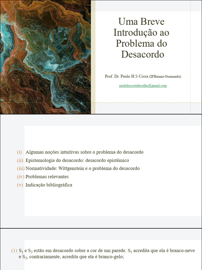 Entendendo o Problema do Desacordo | PDF | Evidência | Cognição