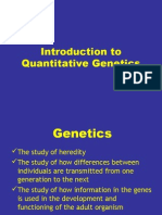 Introduction To Quantitative Genetics