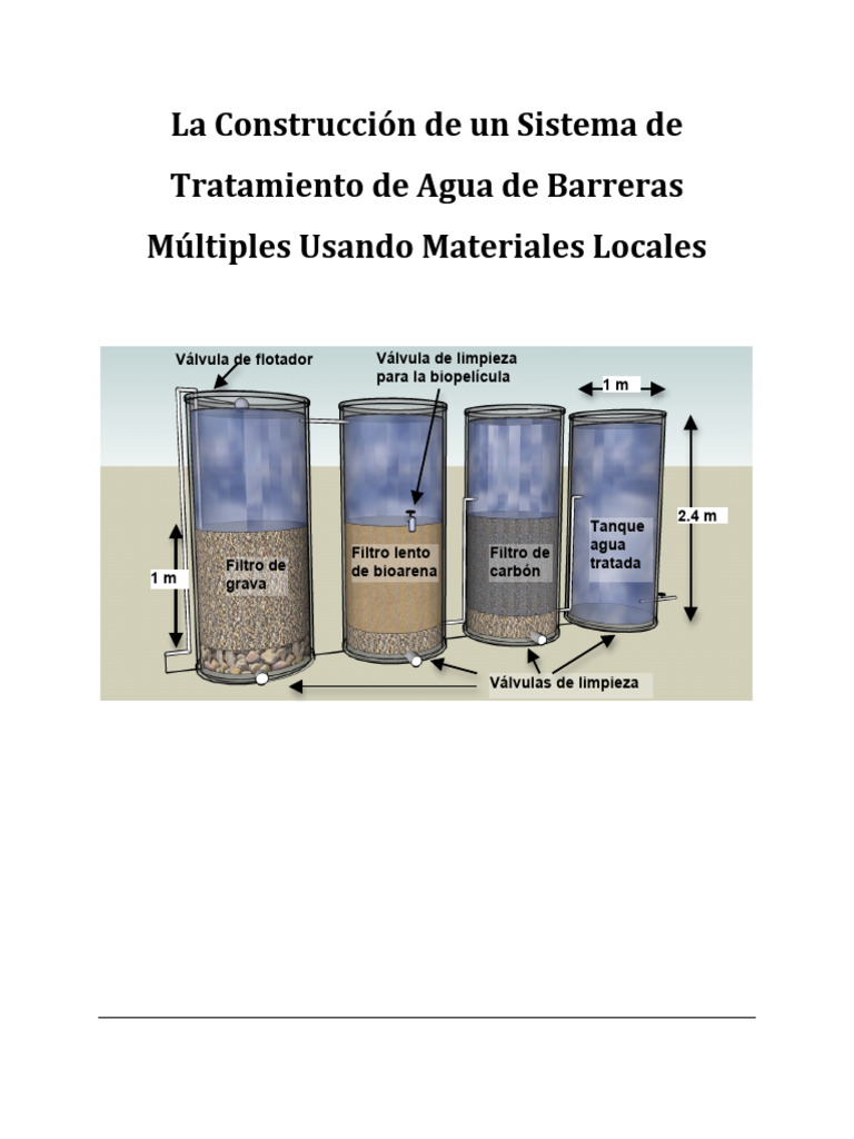 Sistema de Tratamiento de Agua Local | PDF | Agua | Adsorción