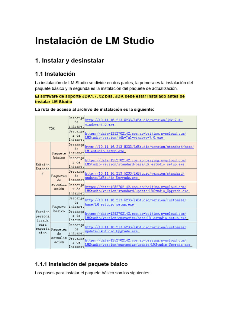 Guía de Instalación de LM Studio | PDF | Familias de sistemas ...