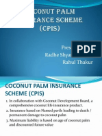 Coconut Palm Insurance Scheme (Cpis)