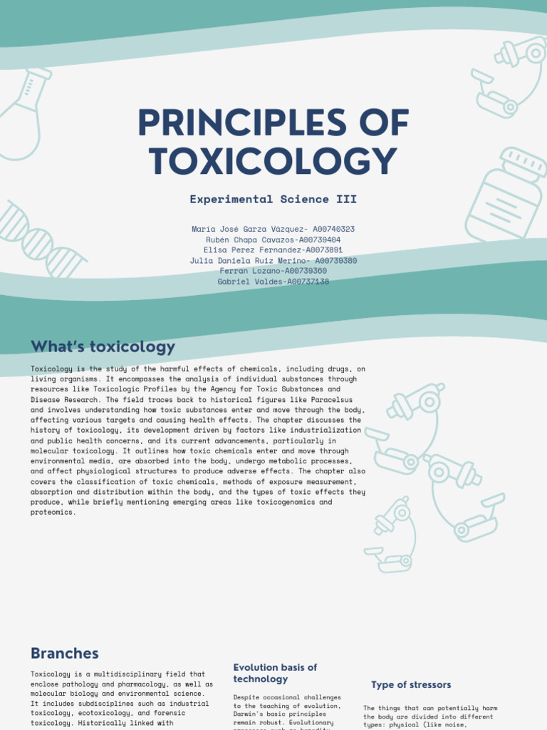 Principles of Toxicology | PDF | Toxicology | Biomarker