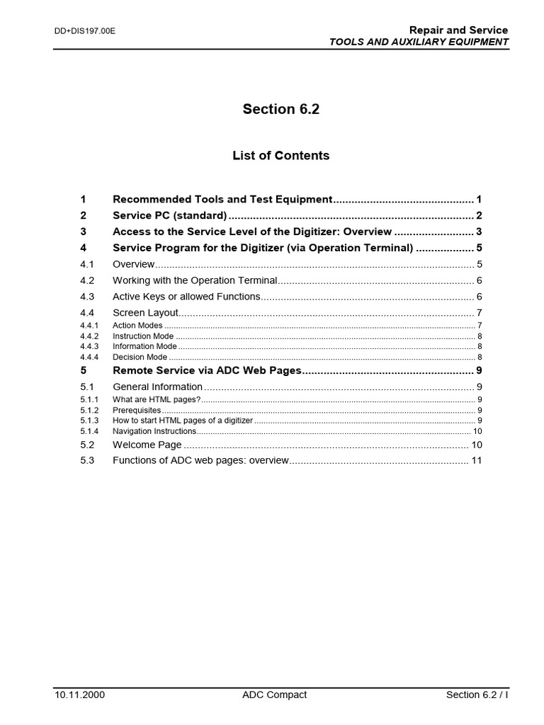 ADC Compact - Chapter 06.2 - Tools and Auxiliary Equipment 2.0 | PDF ...