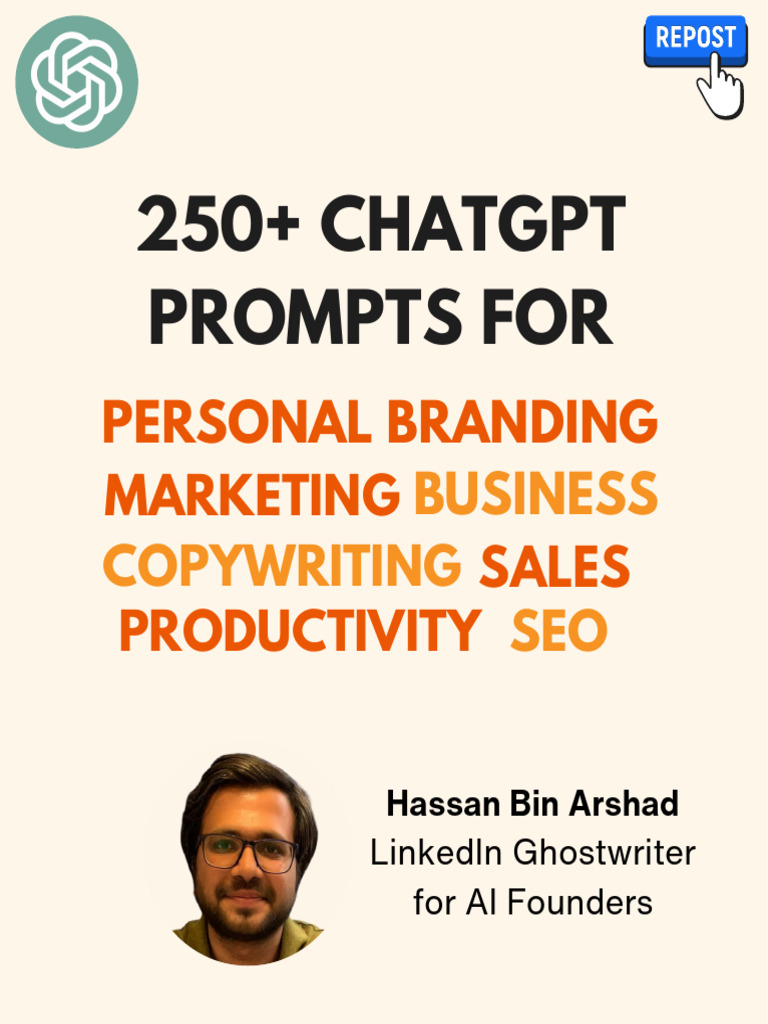 250+ ChatGPT Prompts for Branding | PDF | Search Engine Optimization ...