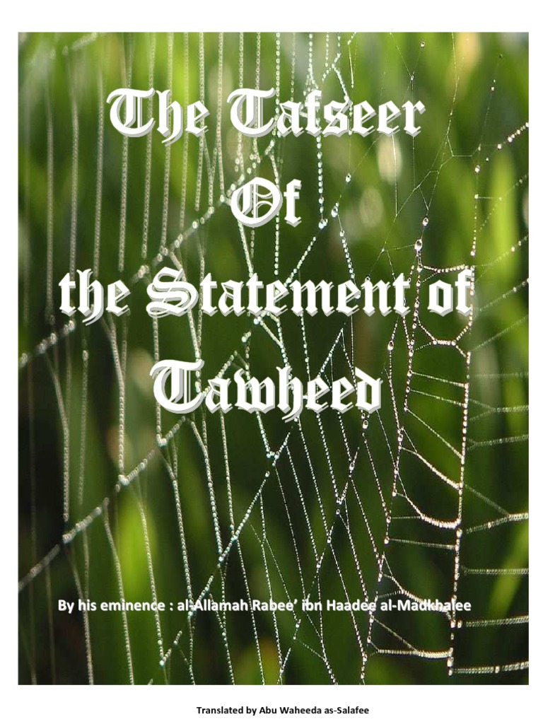Tafseer of Tawheed Explained | PDF | Tawhid | Hadith