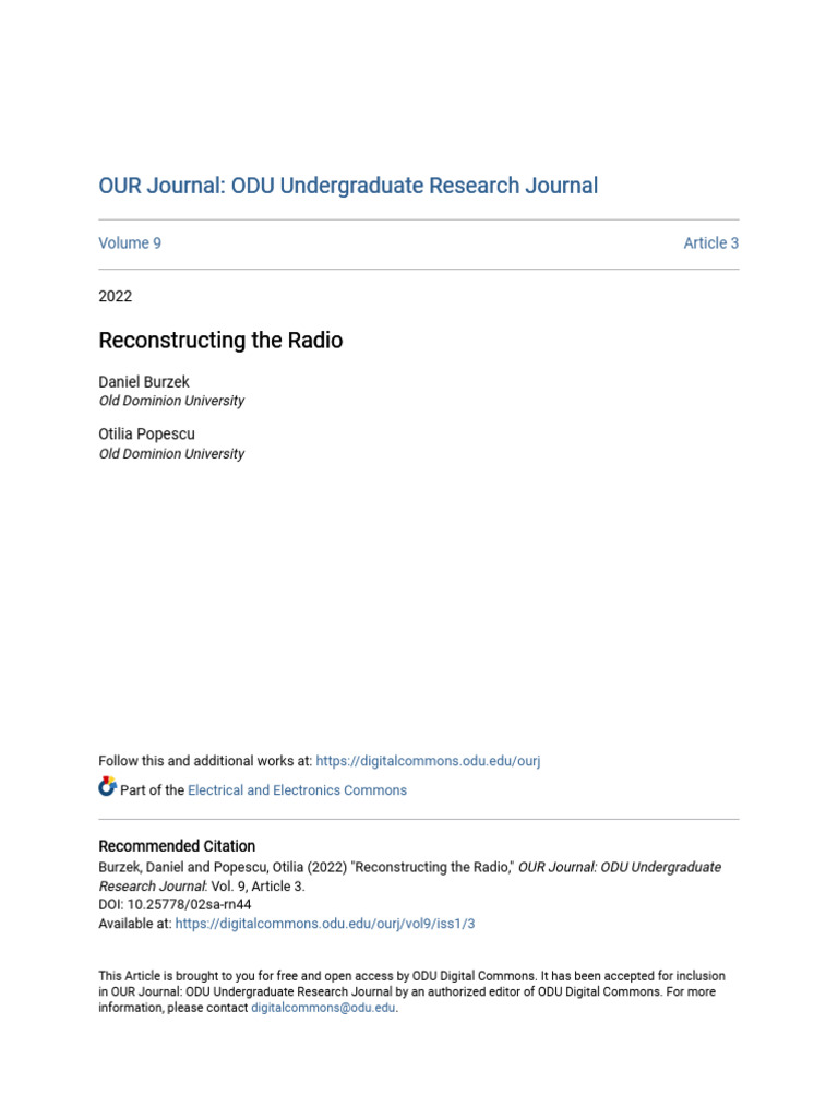 Reconstructing Crystal Radios: History & Build | PDF | Rectifier | Inductor