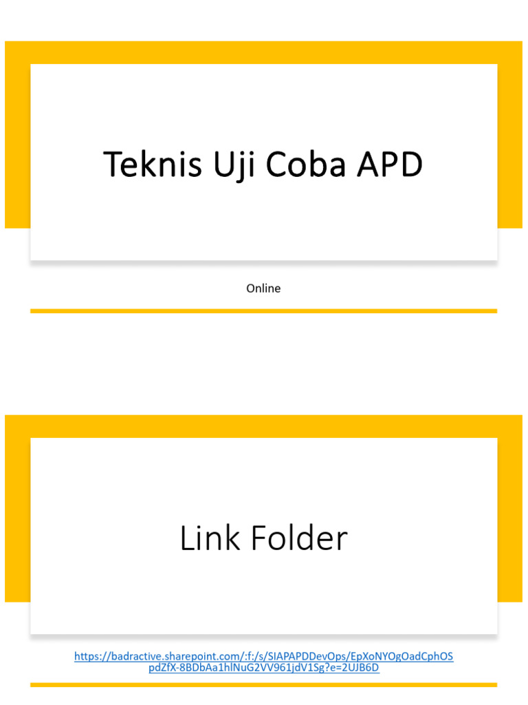 Panduan Uji Coba APD Online | PDF