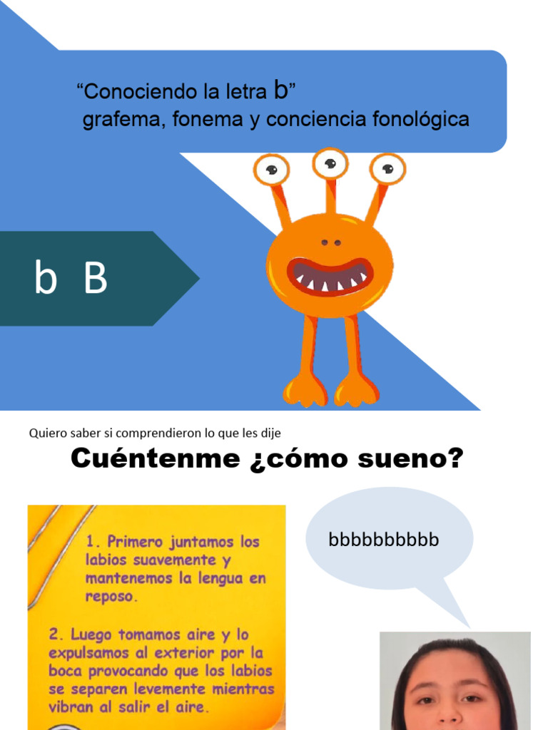 Conciencia Fonológica y Presentación D | PDF | Lingüística | Voz humana