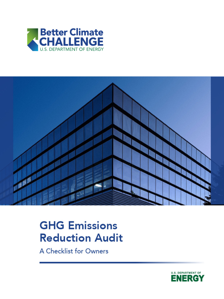 Emissions Reduction Audit Checklist | PDF | Energy Storage | Efficient ...