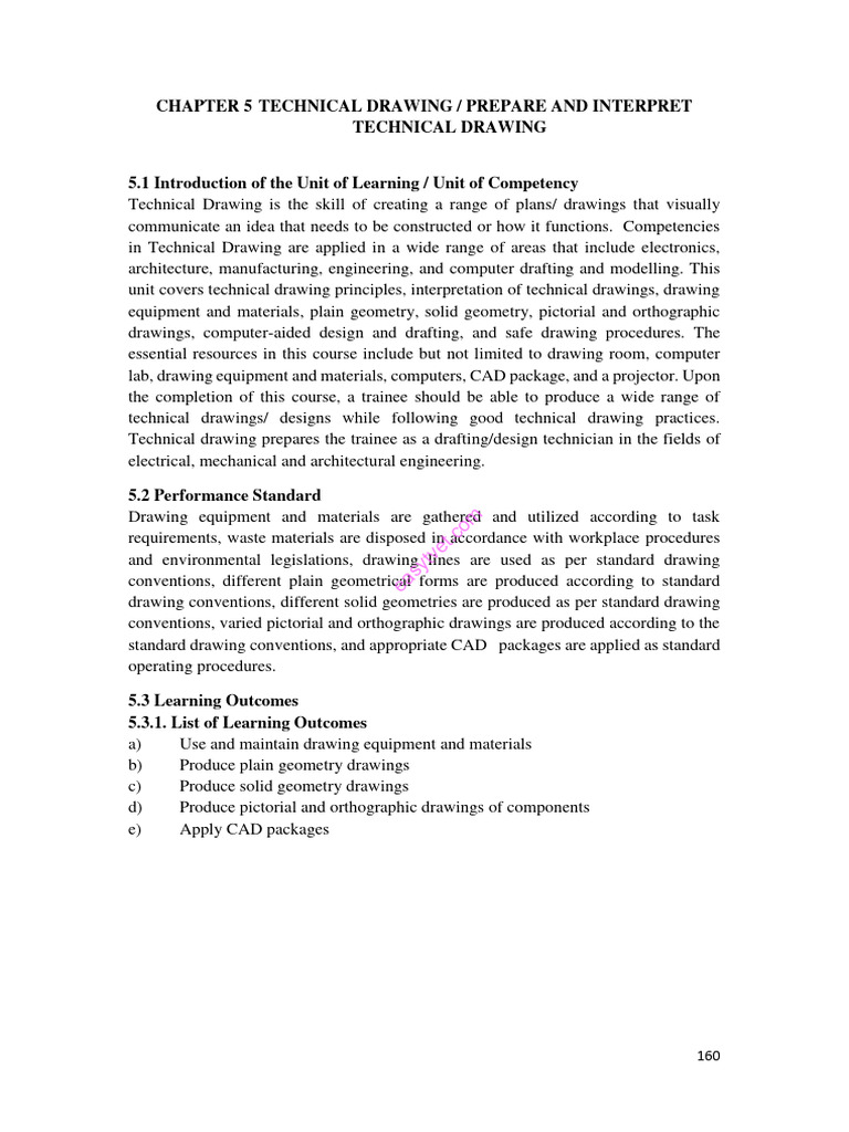 Technical Drawing Skills and Practices | PDF | Technical Drawing | Line ...