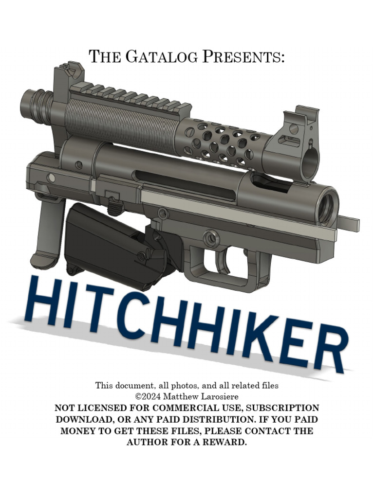 Hitchhiker Open Bolt Shotgun Design | PDF | Screw | Gun Barrel