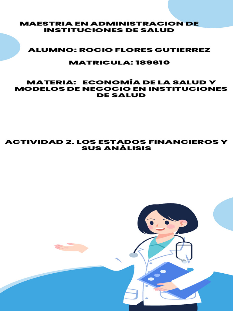 Modelos de Negocio en Salud - Rocio Flores Gutierrez | PDF ...