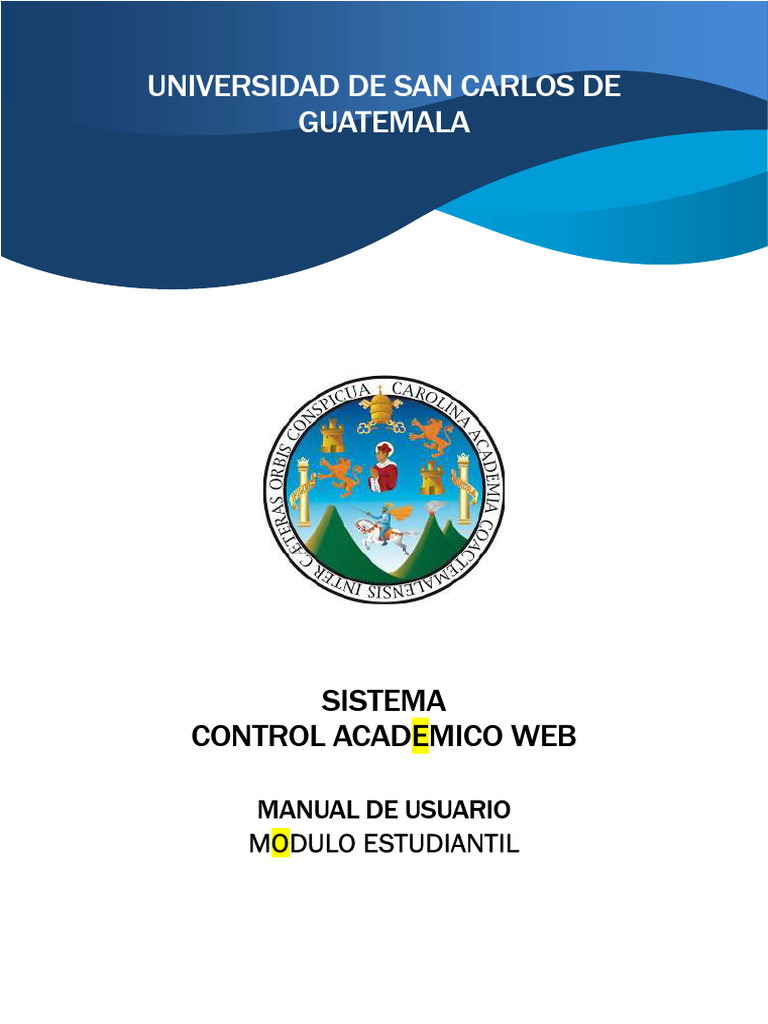 Manual del Módulo Estudiantil CAW | PDF | Contraseña | Informática