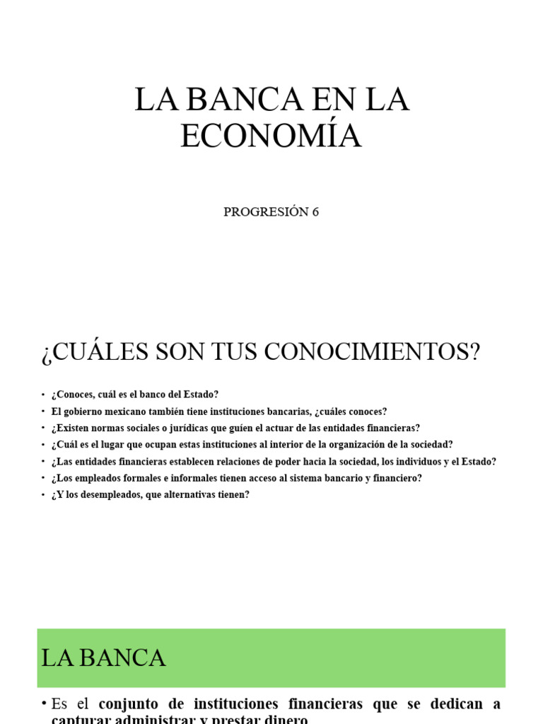 Impacto de la Banca en México | PDF | Bancos | Business