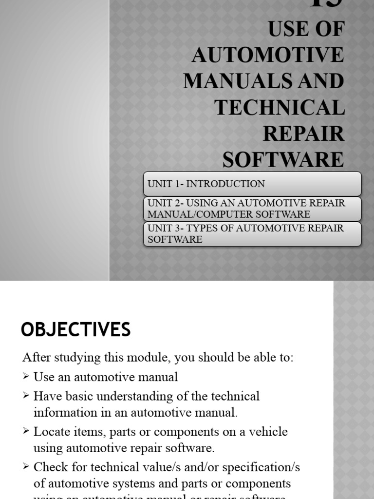 Module 13 | PDF | Automotive Industry | Software