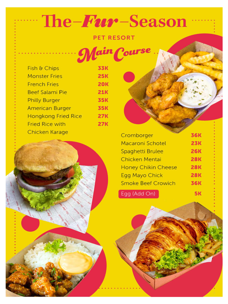 TFS Menu 2024 Feb - Food1 | PDF