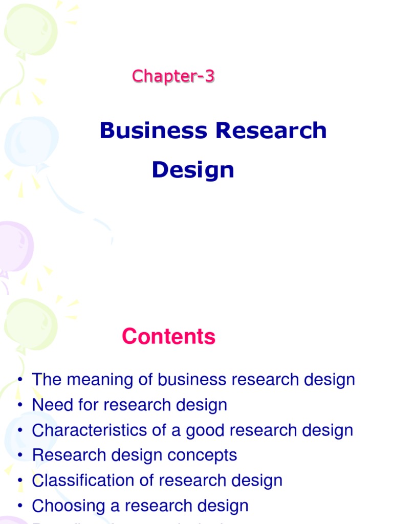 Business Research Design Essentials | PDF | Research Design | Design Of ...