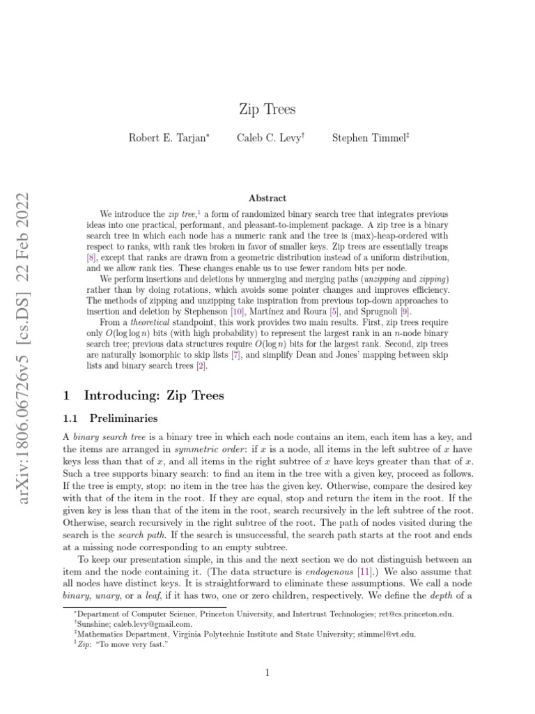 2018 tarjan levy timmel pdf algorithms and data structures