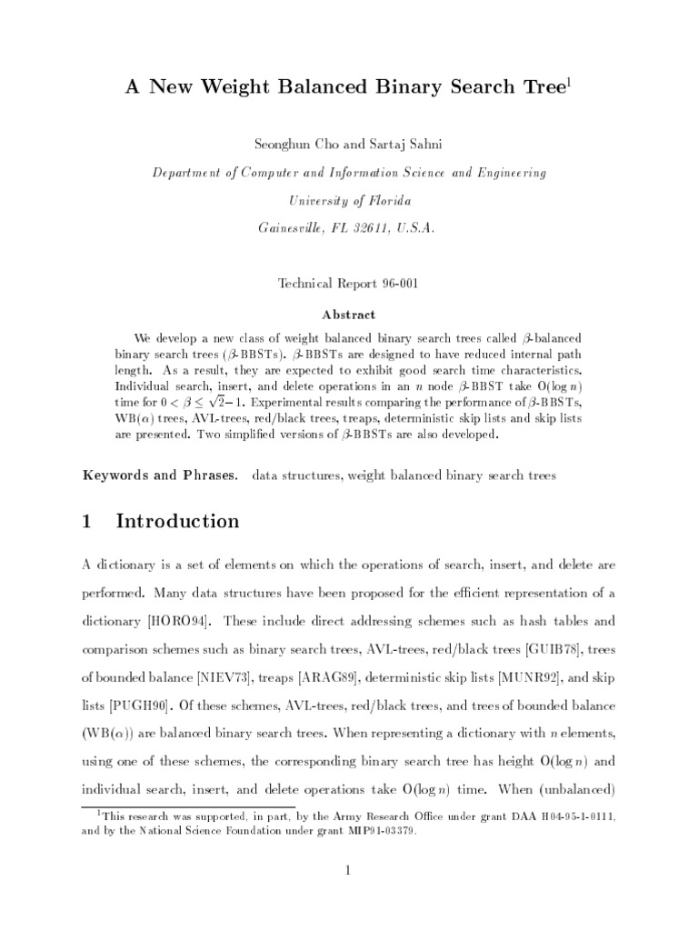 Balanced Binary Search Trees Explained | PDF | Algorithms And Data ...
