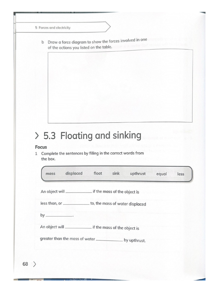 5.3 Floating and Sinking | PDF