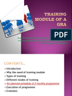 Training Module of A Gra