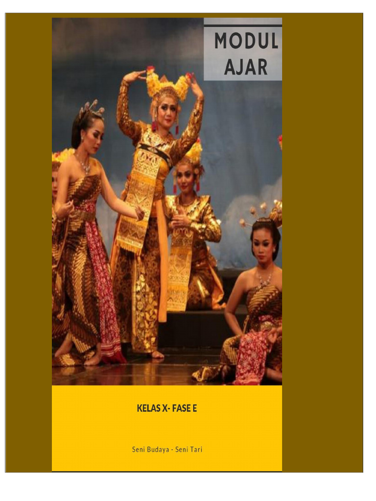 Modul Ajar Seni Tari Kelas X 2 | PDF | Karier & Perkembangan | Seni